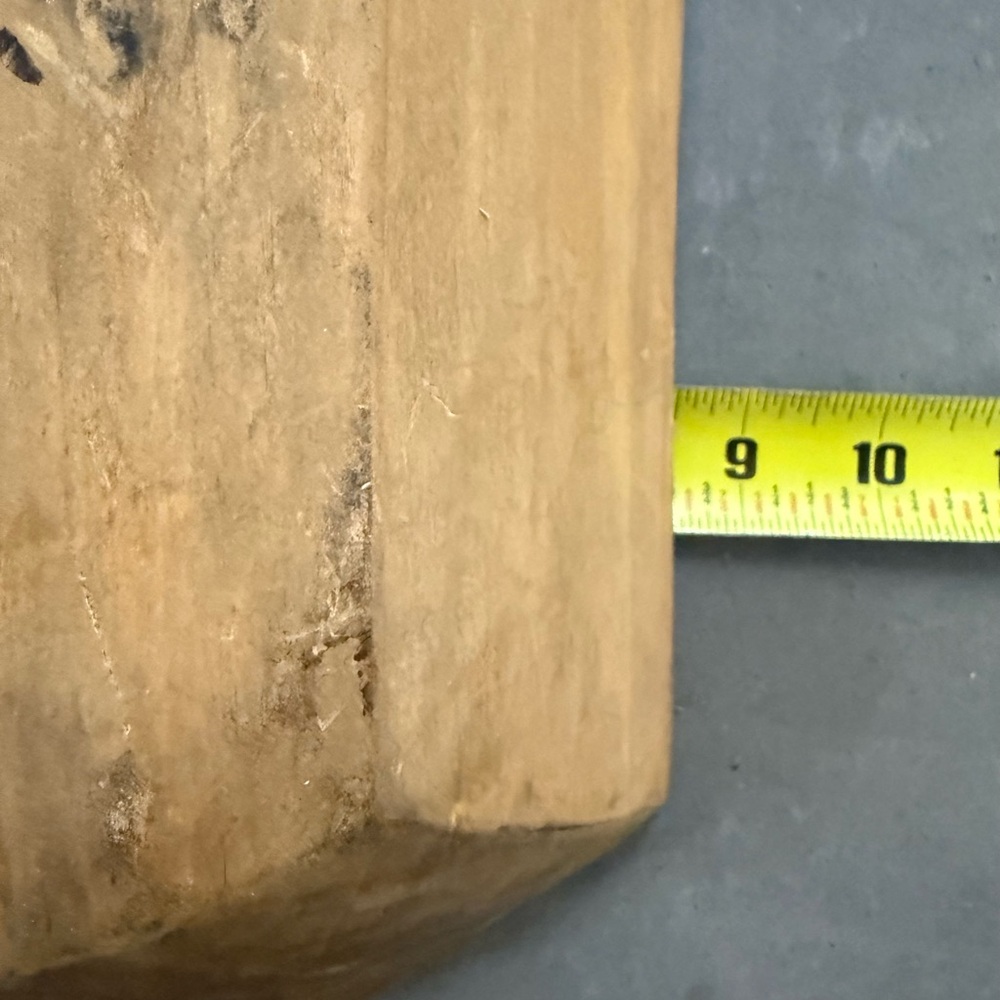 Hand Carved Solid Wood Rectangular Dough Bowl 17-1/2” x 8-1/2” - Picture 7 of 9